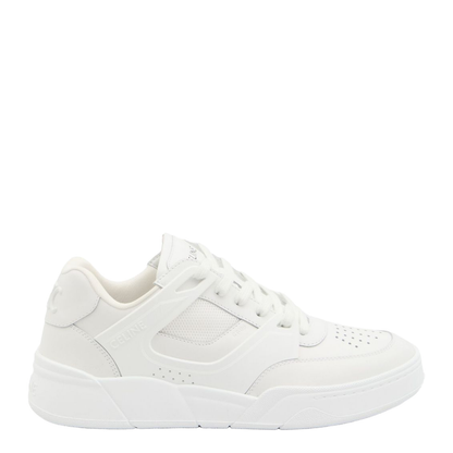 CT-09 Leather Sneakers with Mesh Inserts