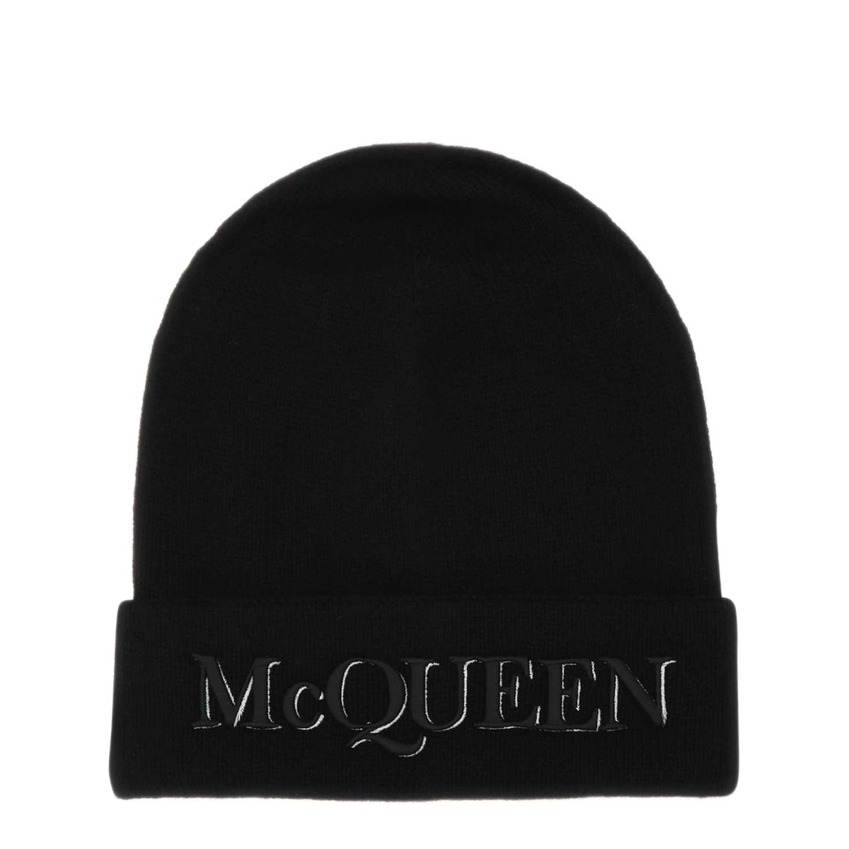 MAYFEYR - Alexander Mcqueen - Black Cashmere Beanie Hat - 6631954201Q1078