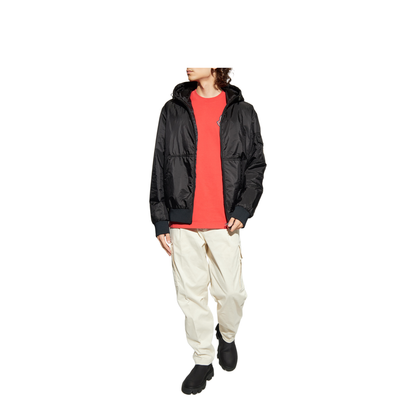 Black Poiliot Hooded Short Down Jacket