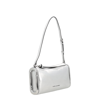 The Scene Small Metallic Leather Shoulder Bag - Silver