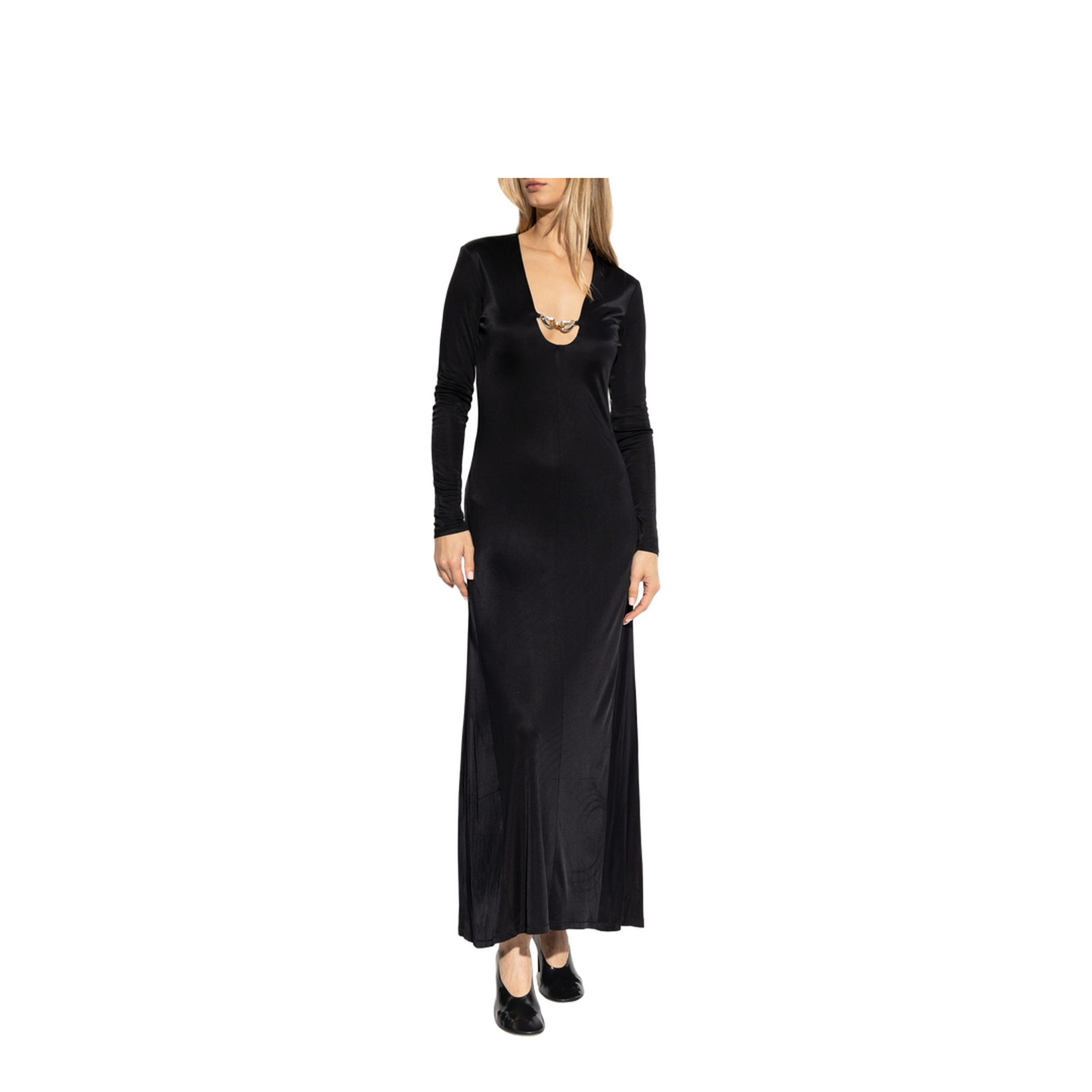 Dress with decorative appliqué