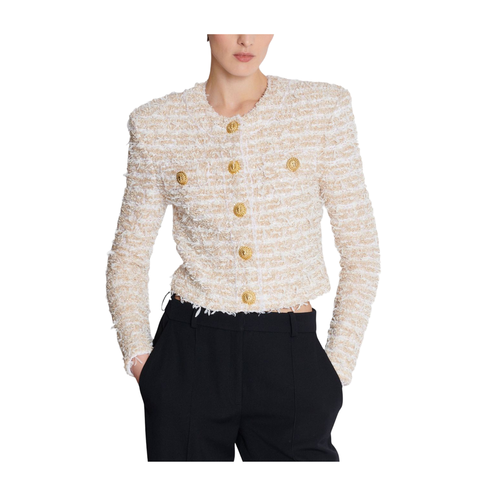 Cropped Tweed Jacket