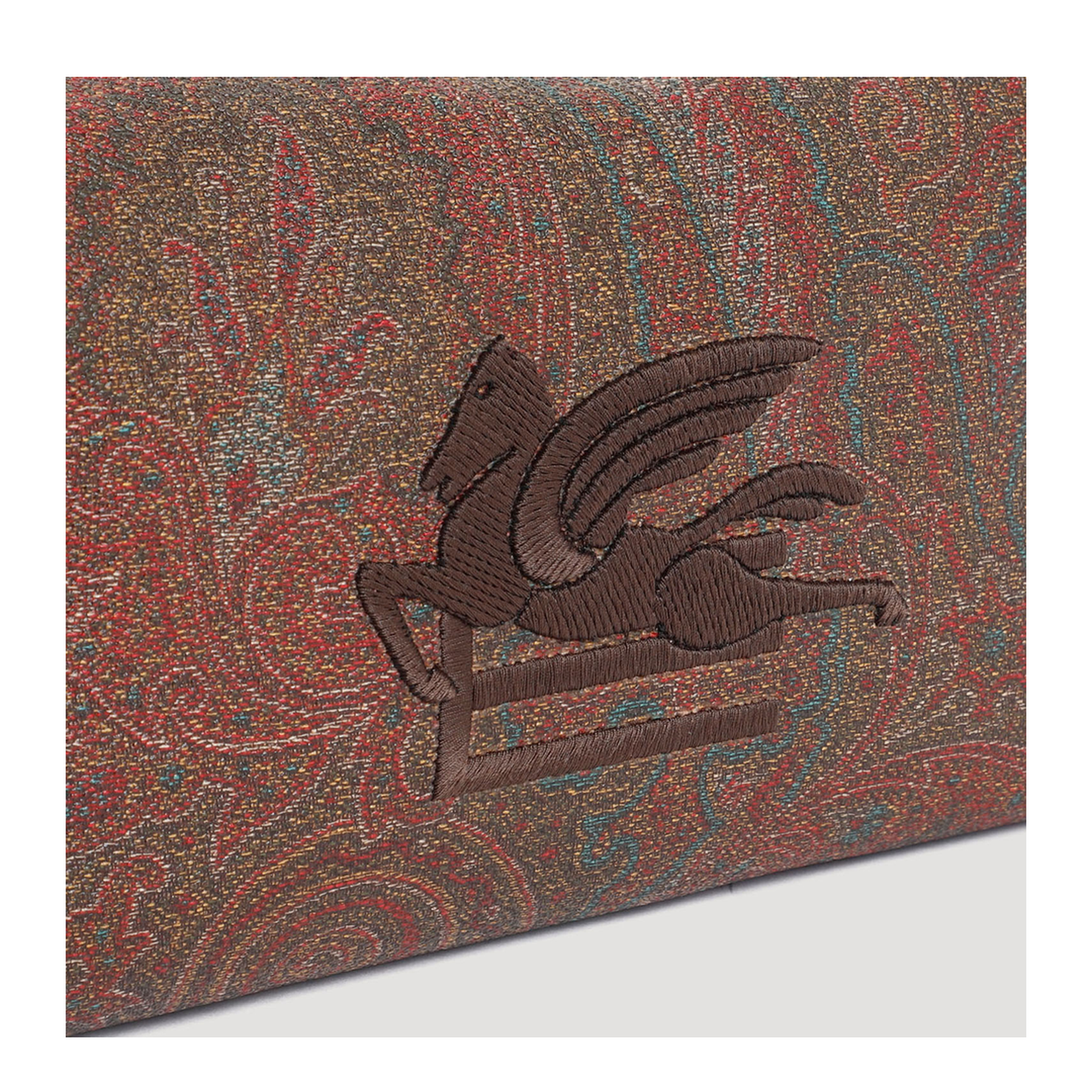 Pegaso Embroidered Paisley Print Wash Bag