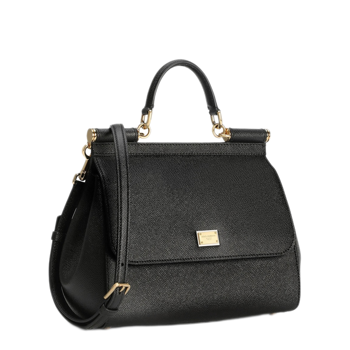 Sicily Grand Calfskin Handbag - Noir
