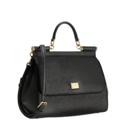 Sicily Grand Calfskin Handbag - Noir