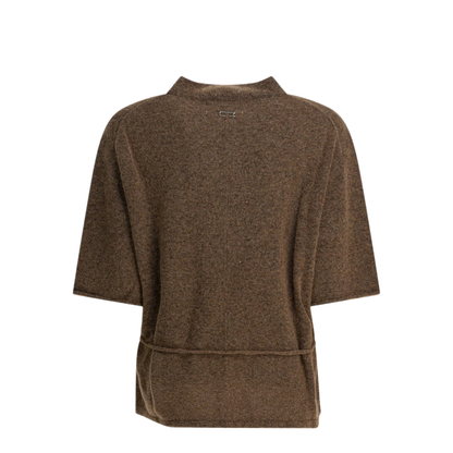 MAYFEYR - Umarmung - Wool Blend Crew Neck Sweater - UM253APO11SEPIA