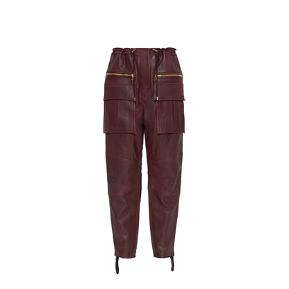 Lambskin Cargo Pants Leather