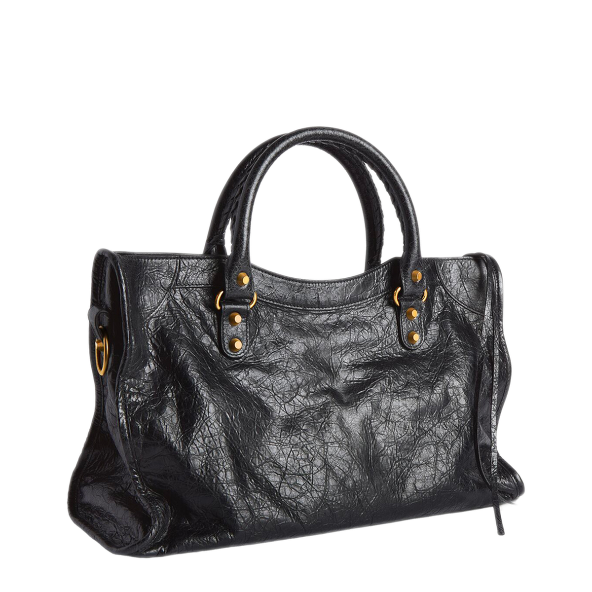 Le City Medium Arena Lambskin Shoulder Bag - Black