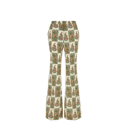 Printed Stretch Polyester Pant