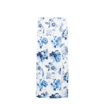 Floral Print Maxi Skirt In Multicolour