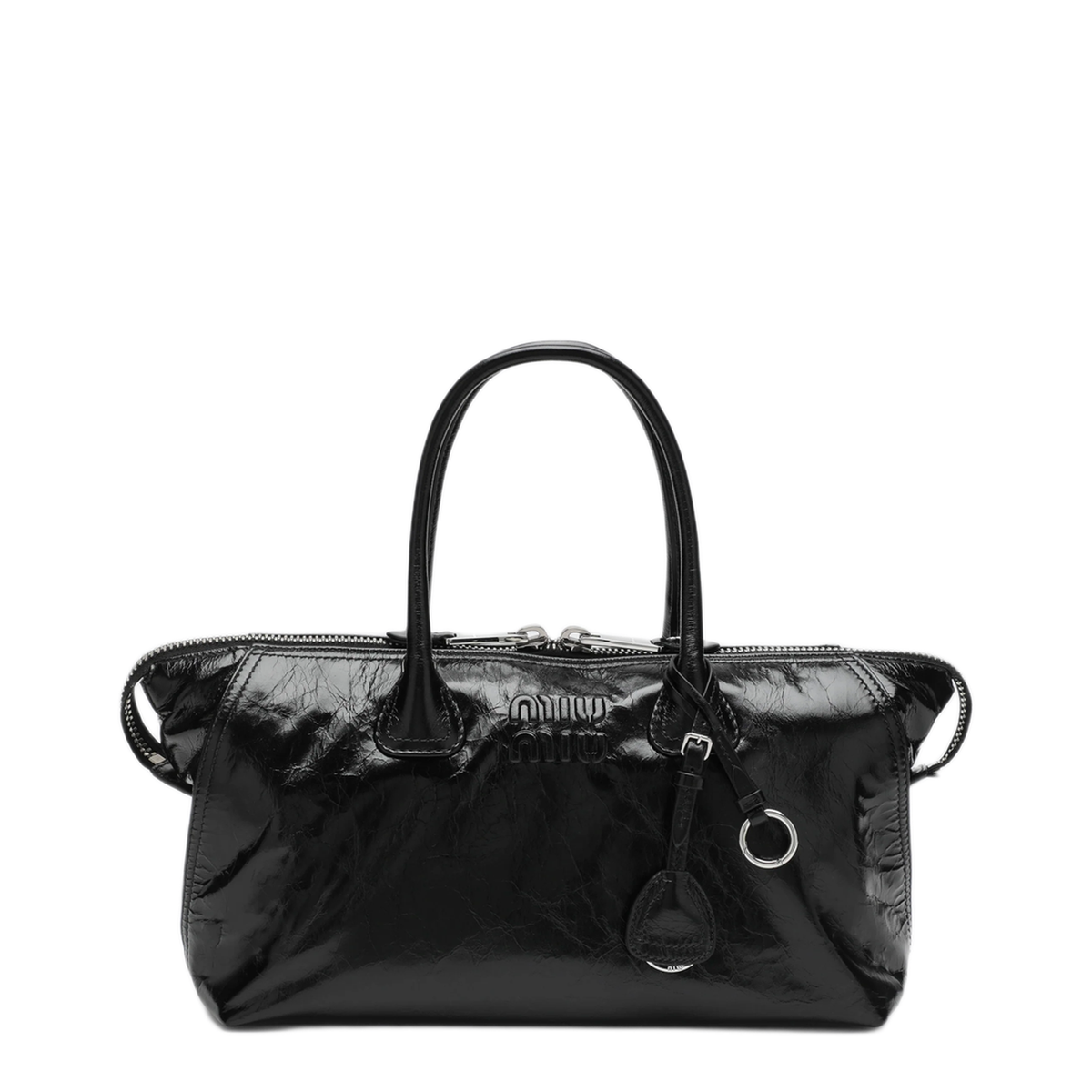 MAYFEYR - Miu Miu - Black Glossy Leather Handbag - 5BA335OOO2A44F0002