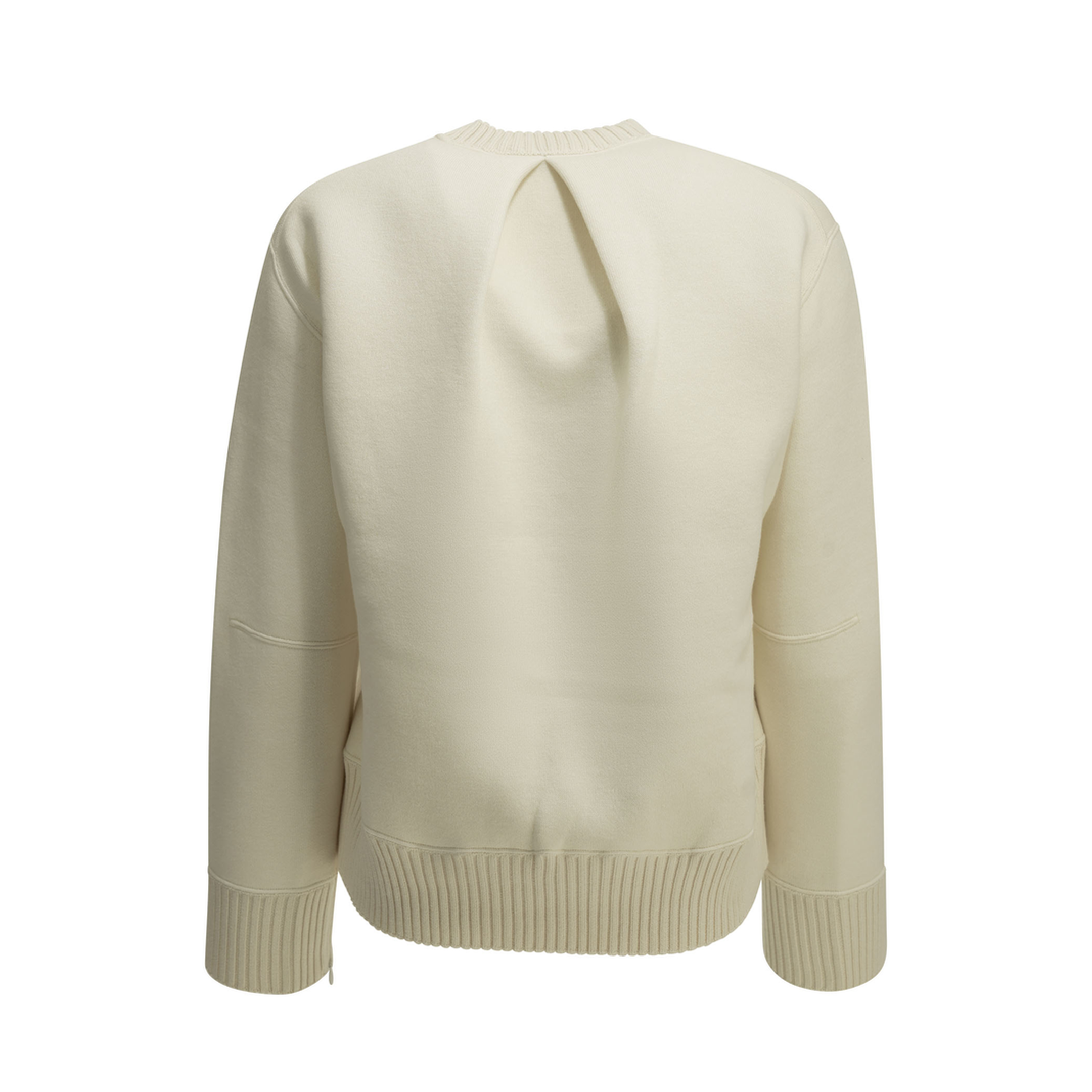 MAYFEYR - Sacai - Crew Neck Sweater Cotton Cashmere Blend - 2608670151