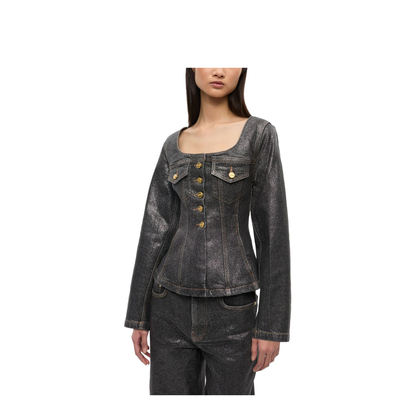Denim Cotton Blazer Jacket