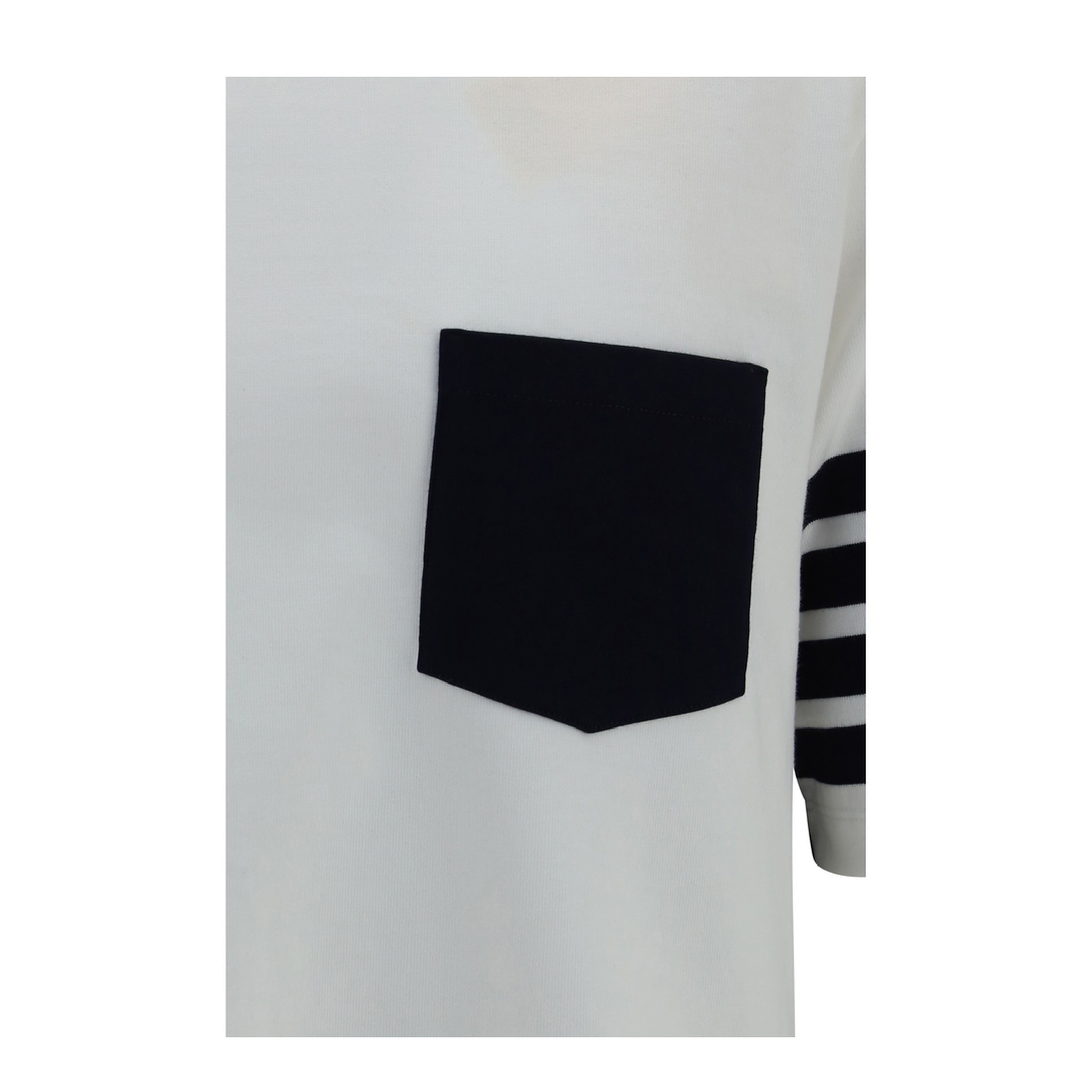 MAYFEYR - Thom Browne - Colorblock T Shirt With 4 Bar Detail - MJS312AJ0320100