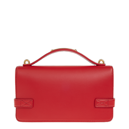 B-Buzz 24 Smooth Leather Handbag - Rouge