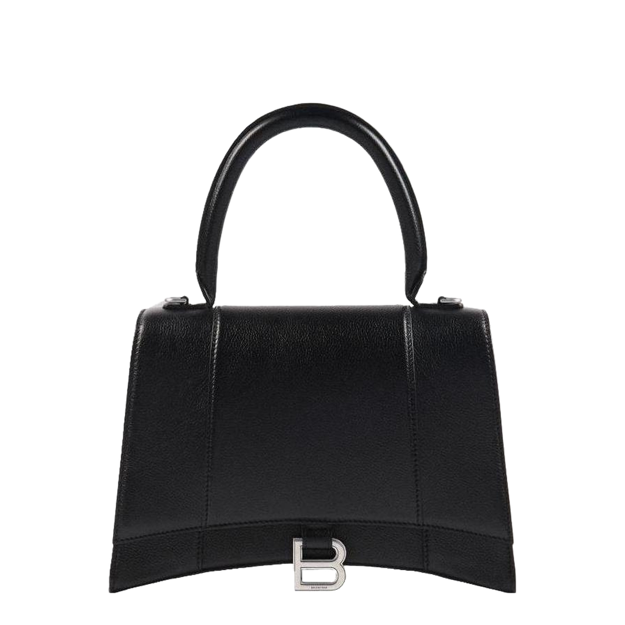 Hourglass Top Handle Bag in Black