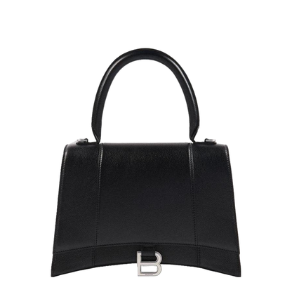 Hourglass Top Handle Bag in Black