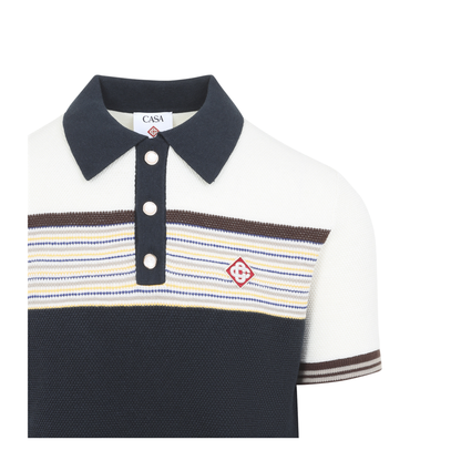 MAYFEYR - Casablanca - Cafe Stripe Polo Shirt - MAW26KW149101MULTI