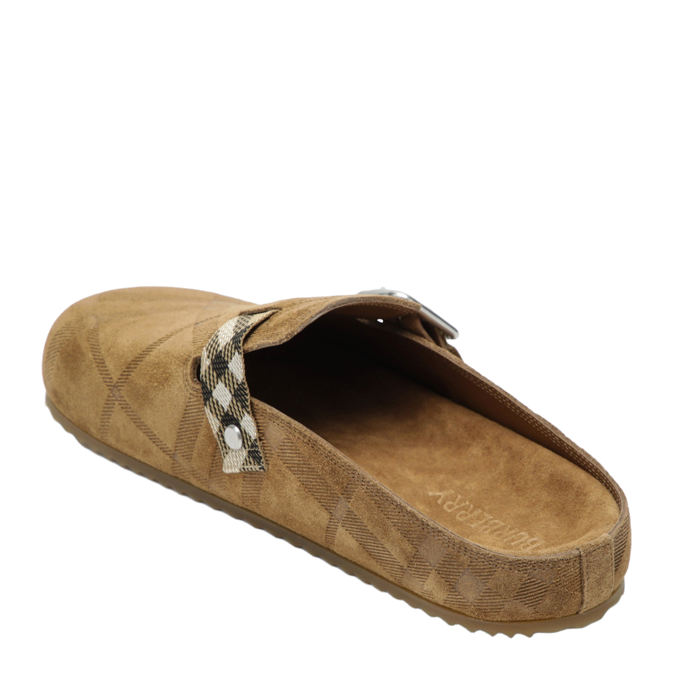Urchin Clogs in Suede with Check Pattern