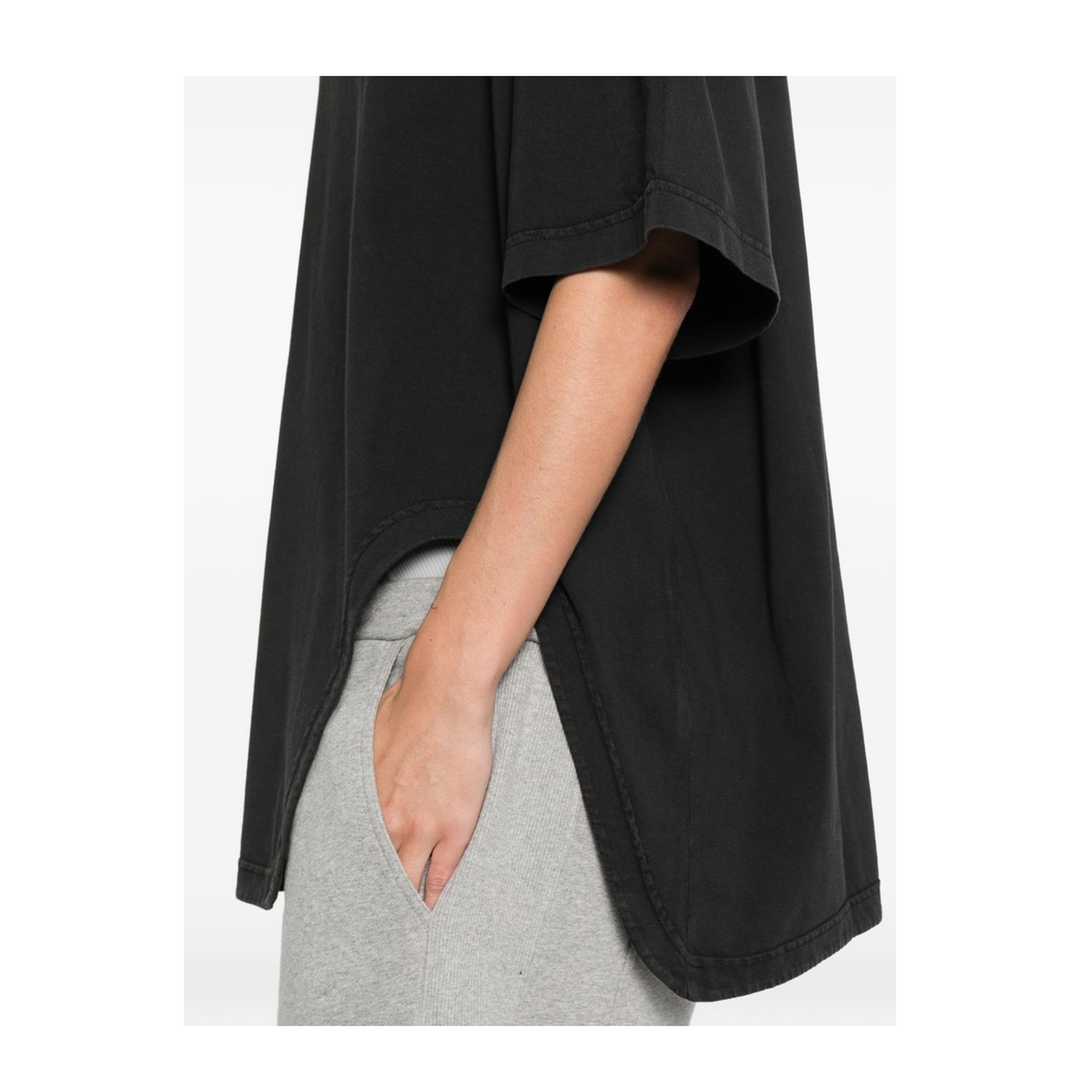 Asymmetric Cotton T-Shirt