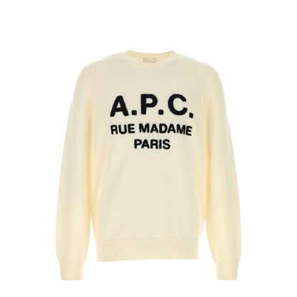 MAYFEYR - A.P.C. - Cream Wool Maurice Sweater - WVAXUH23493AAD