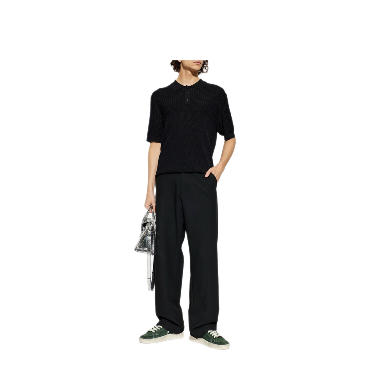 MAYFEYR - Golden Goose - Ribbed Polo Shirt - GMP01412P00240090100