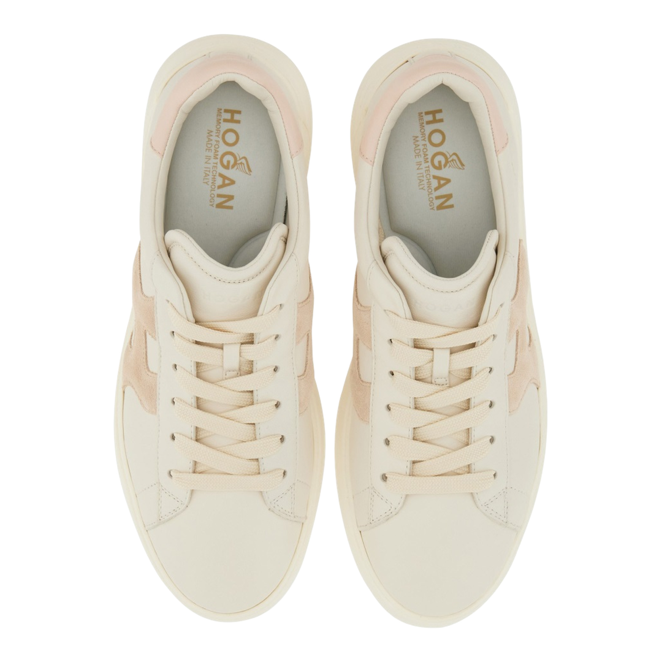 Panelled Design Lace-Up Sneakers