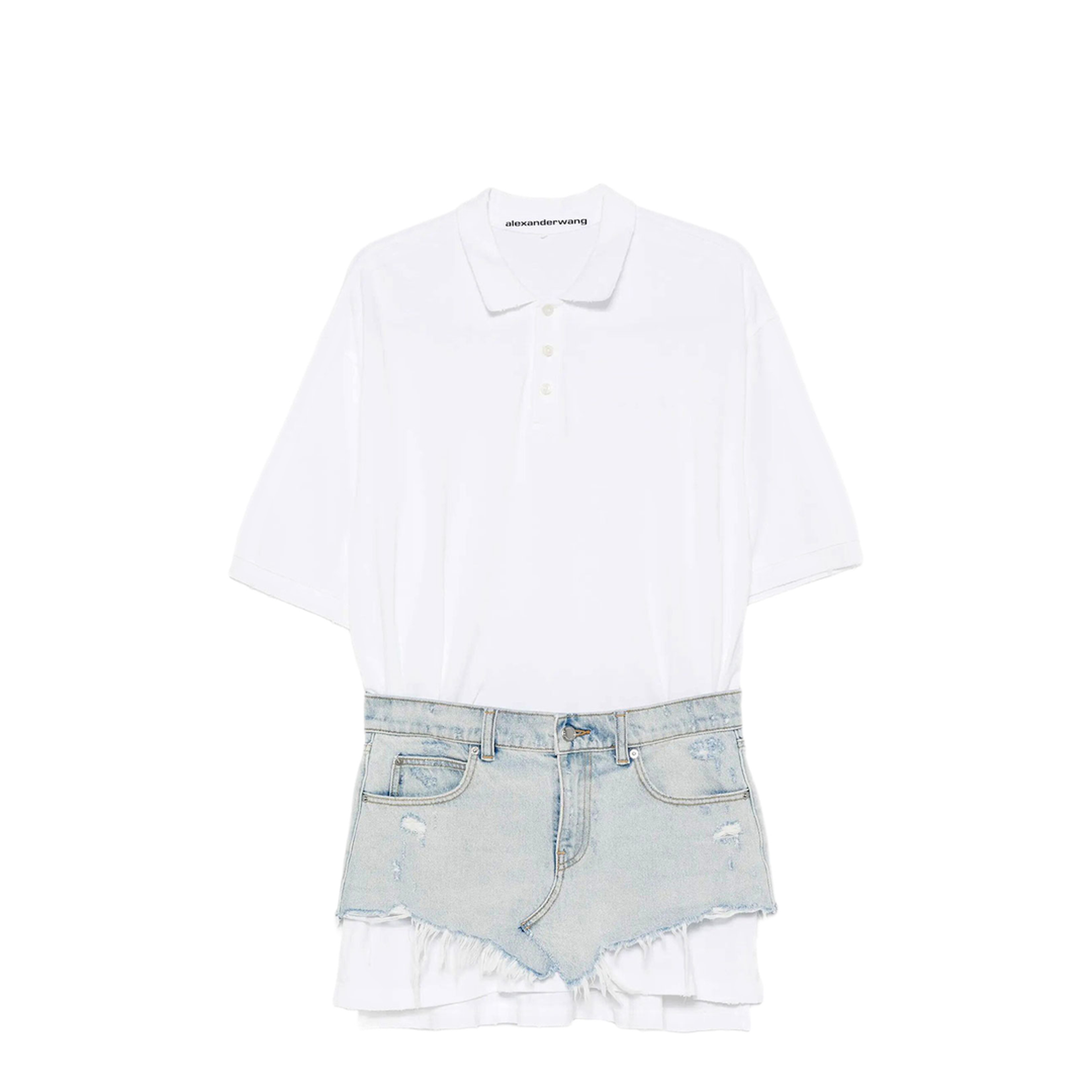 MAYFEYR - Alexander Wang - Pre-Styled Denim Polo Dress - 4DC3266121494C