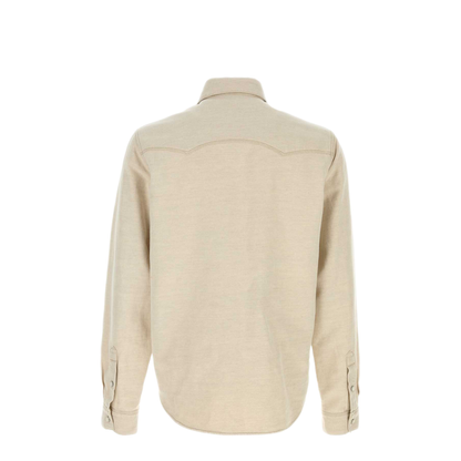 MAYFEYR - Fendi - Sand Denim Shirt - FLF002B1PJF0QM0