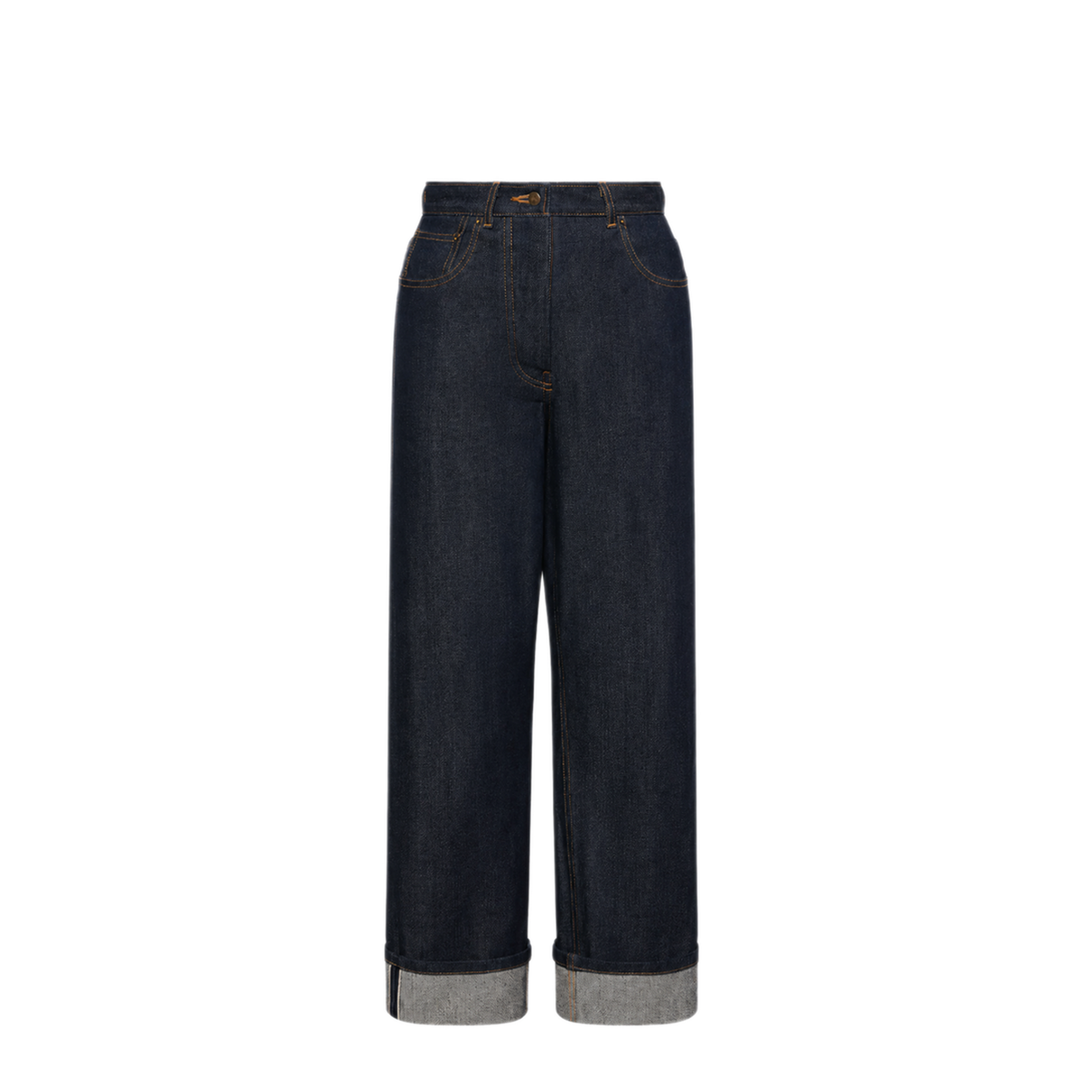 MAYFEYR - Thom Browne - Classic 5 Pocket Denim Pant Navy - FTC509UF1101415