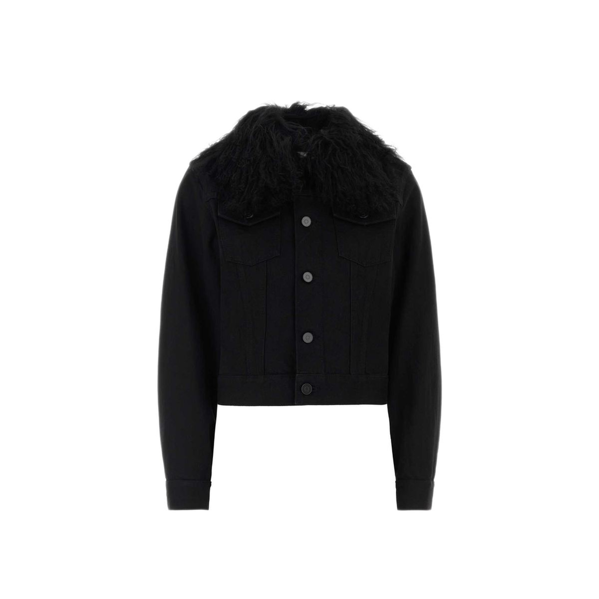 MAYFEYR - Alaia - Black Denim Trucker Jacket - AA9V1353D003D995