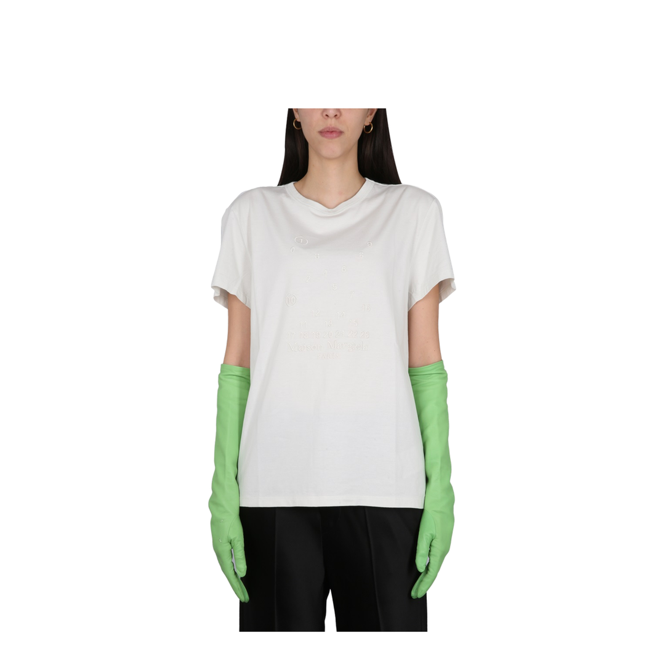 T-SHIRT WITH LOGO EMBROIDERY