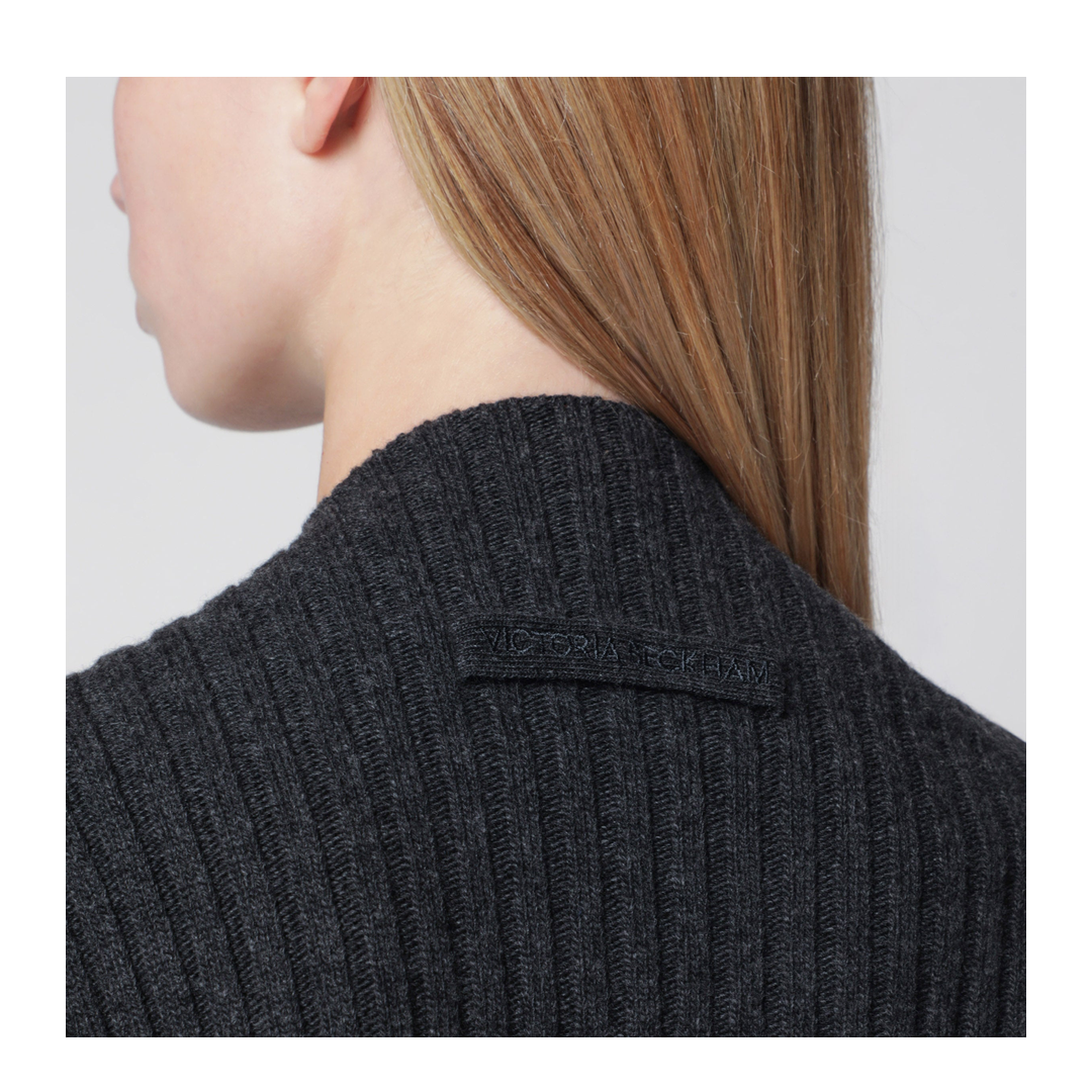 MAYFEYR - Victoria Beckham - Ribbed Sweater In Burgundy Wool And Cashmere - 1326KJU007314AWOAC