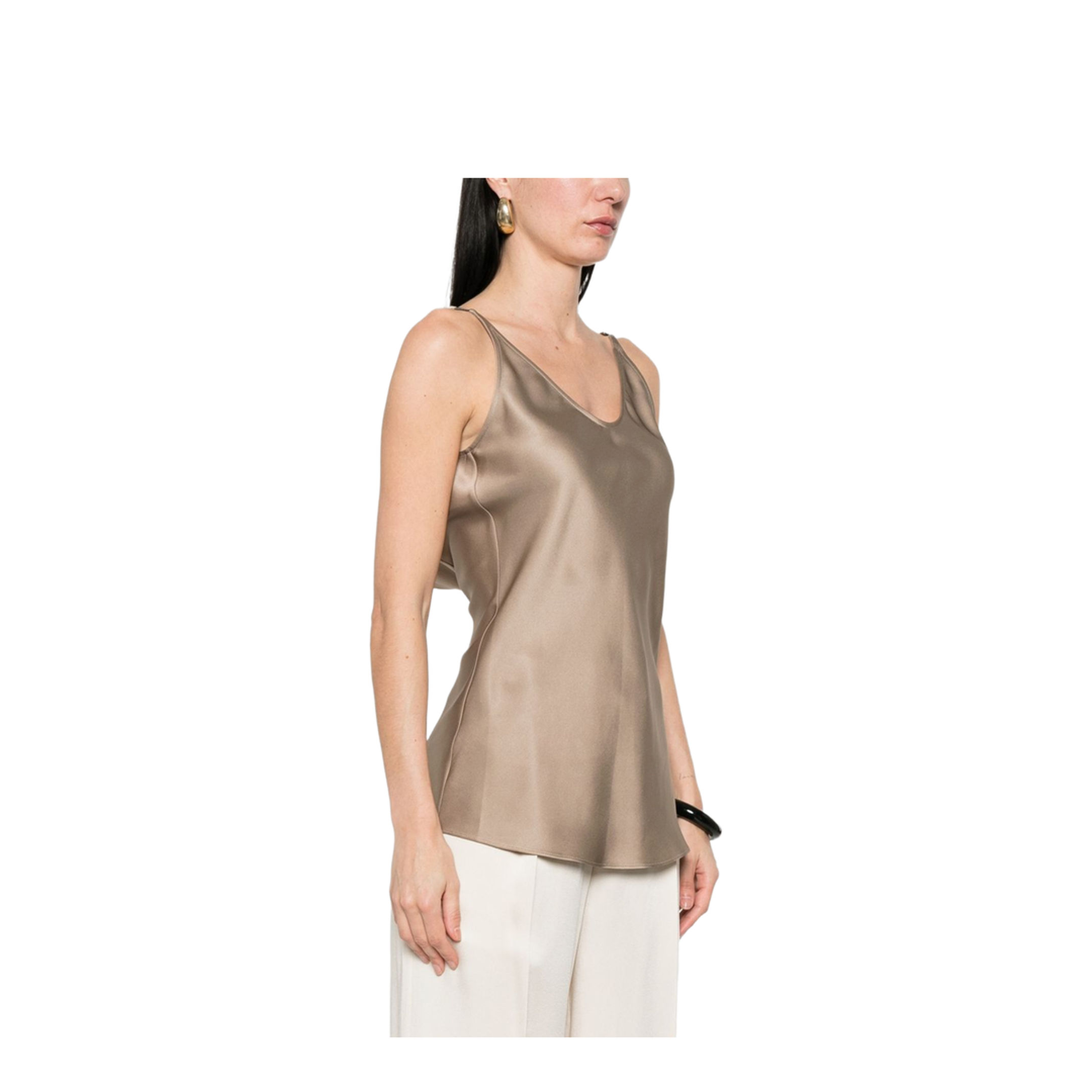 Women's Silk Top Gold
