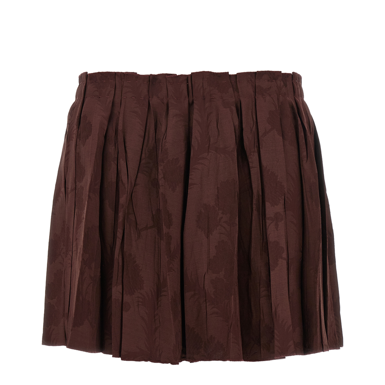 Jacquard Floral Patterned Skirt