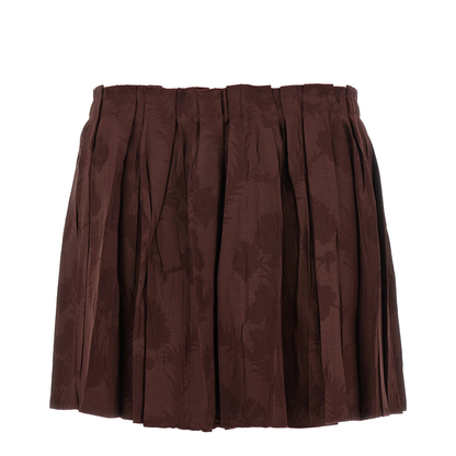 Jacquard Floral Patterned Skirt