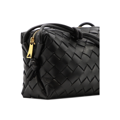 Loop Mini Leather Camera Bags - Black