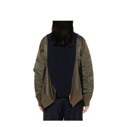 Green Cotton Blend Jacket