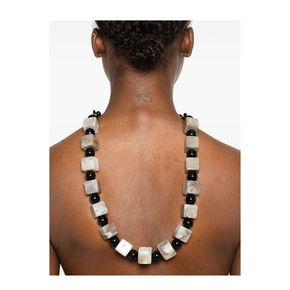 Choker Necklace with Geometric Components