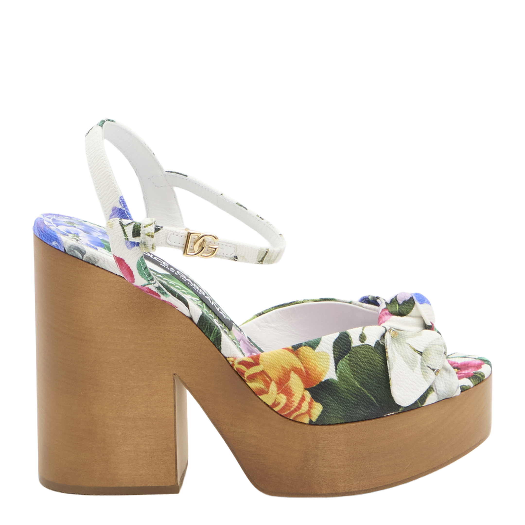 Floral Platform Sandals