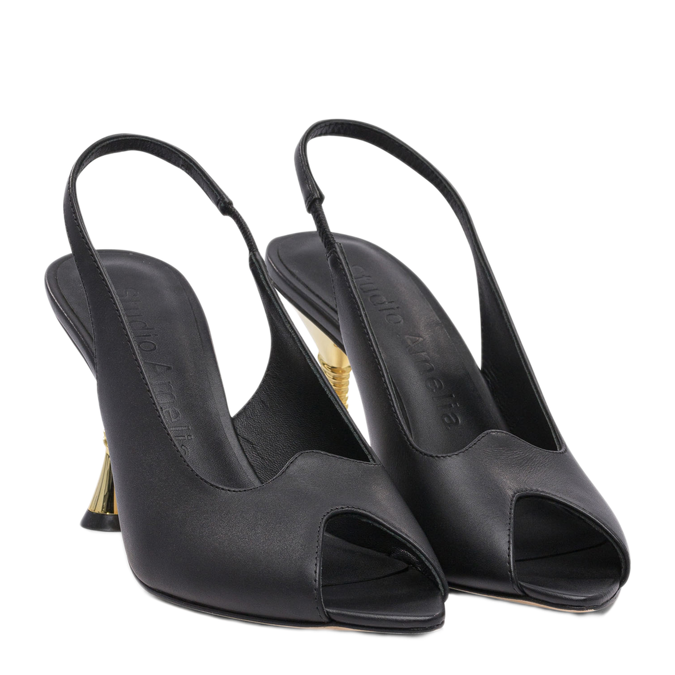 MAYFEYR - Studio Amelia - Helix 90Mm Slingback - F848CFSHELIX90BLK