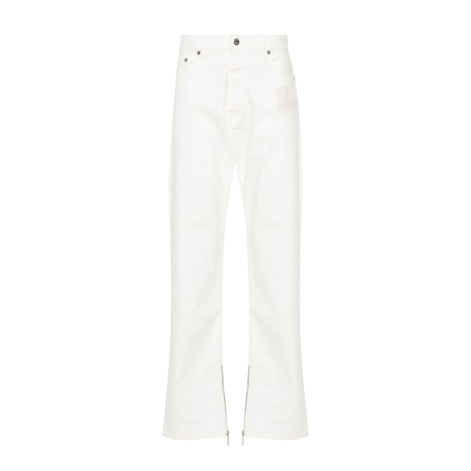 Optical White Straight Leg Jeans