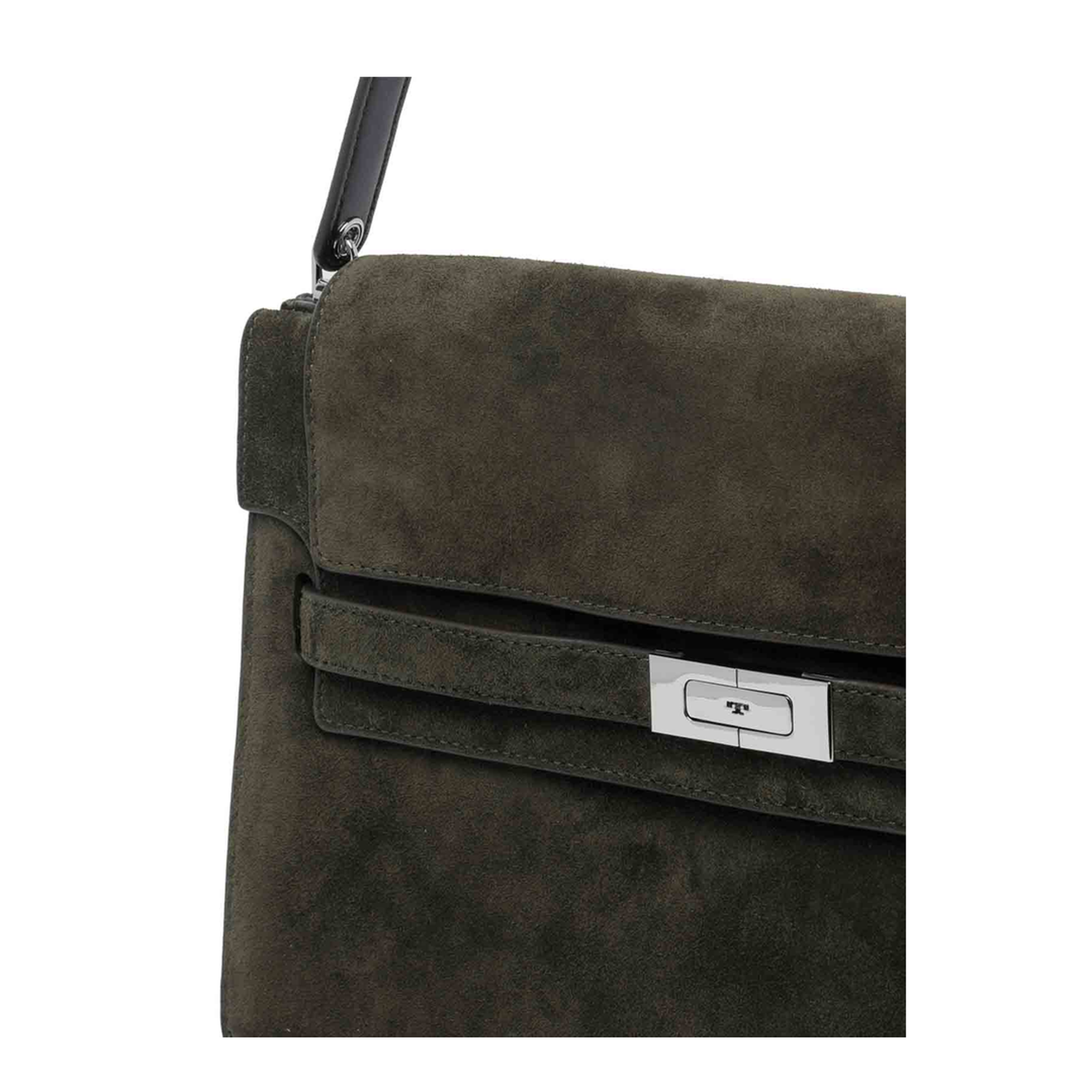 Shoulder Bag Leather Black