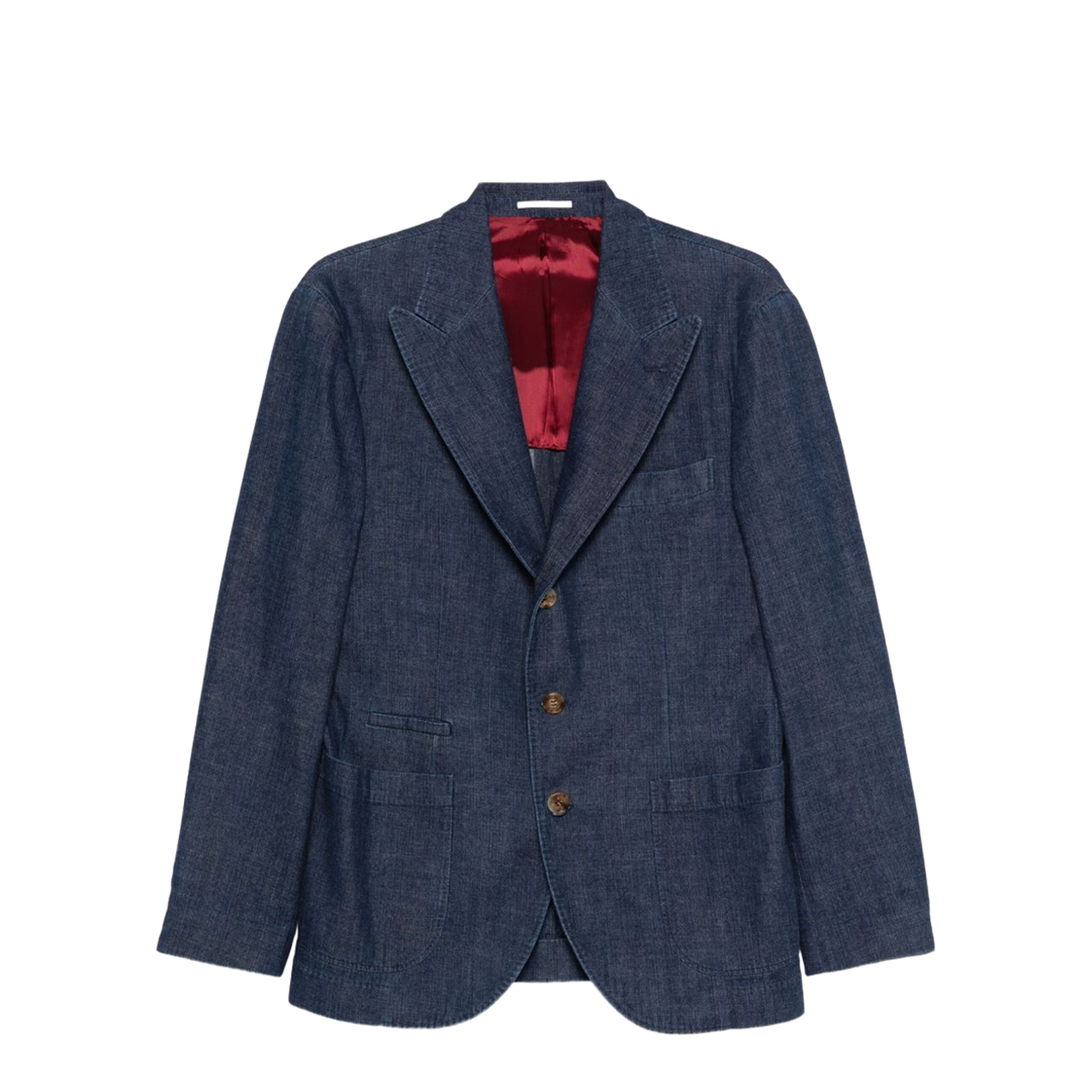 Denim Single-Breasted Jacket