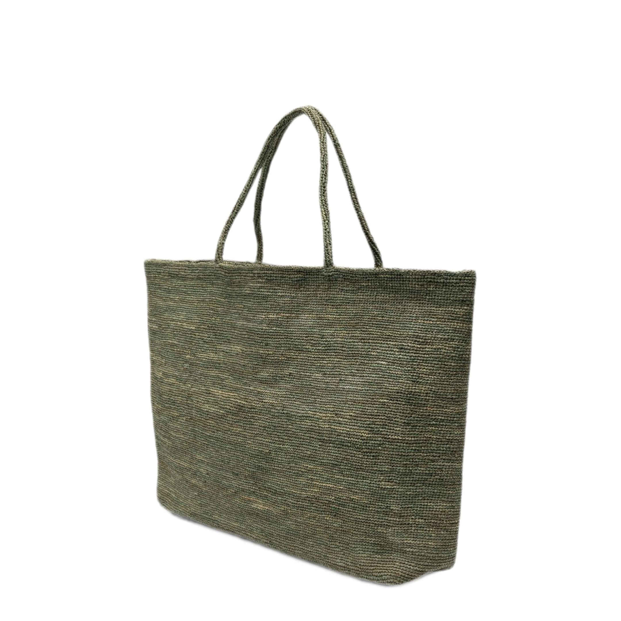 MAYFEYR - Sophie Digard - Green Woven Tote Bag - S247/MONO/CRUF/RCALKEG