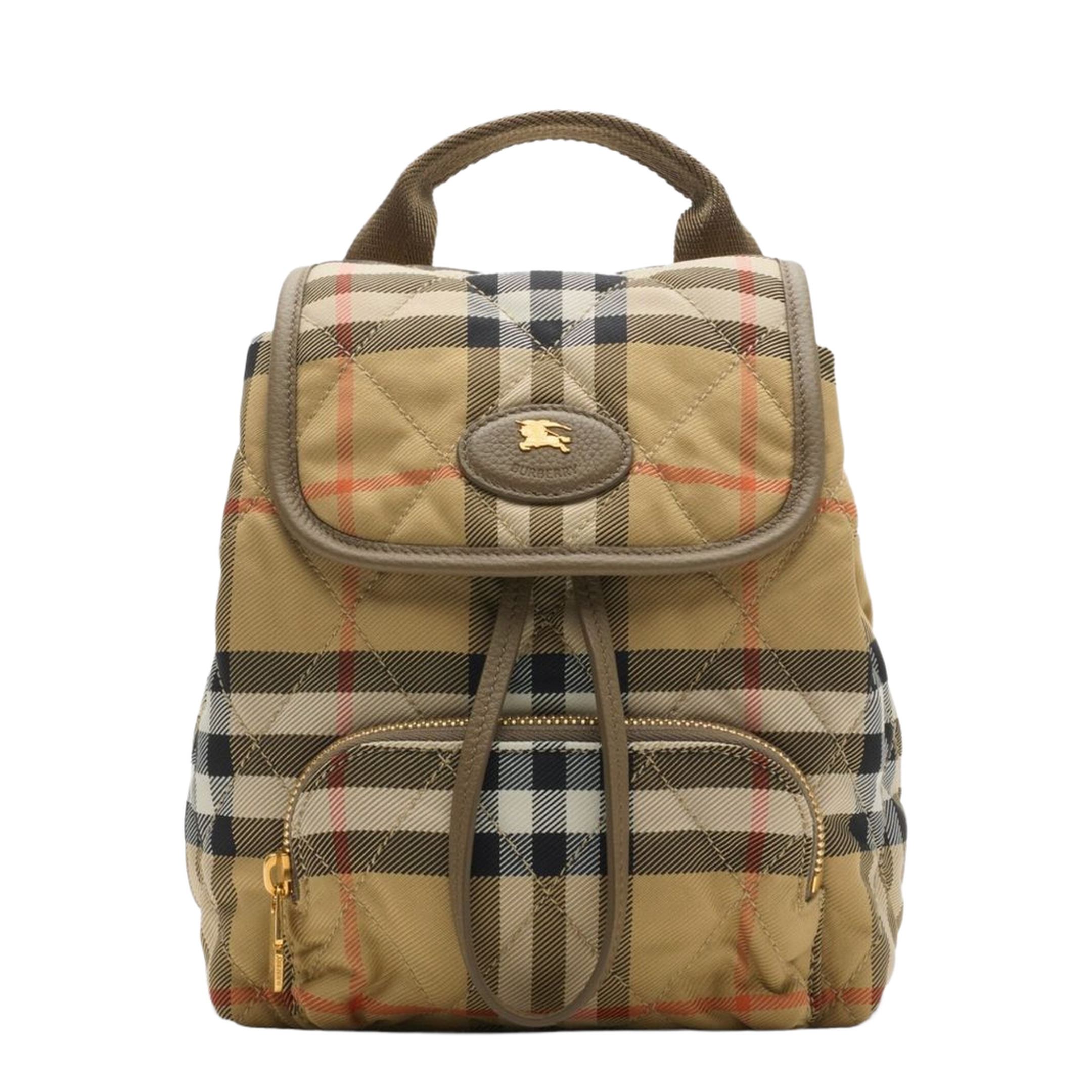 Horseshoe Mini Quilted Polyamide Backpack - Sand Beige