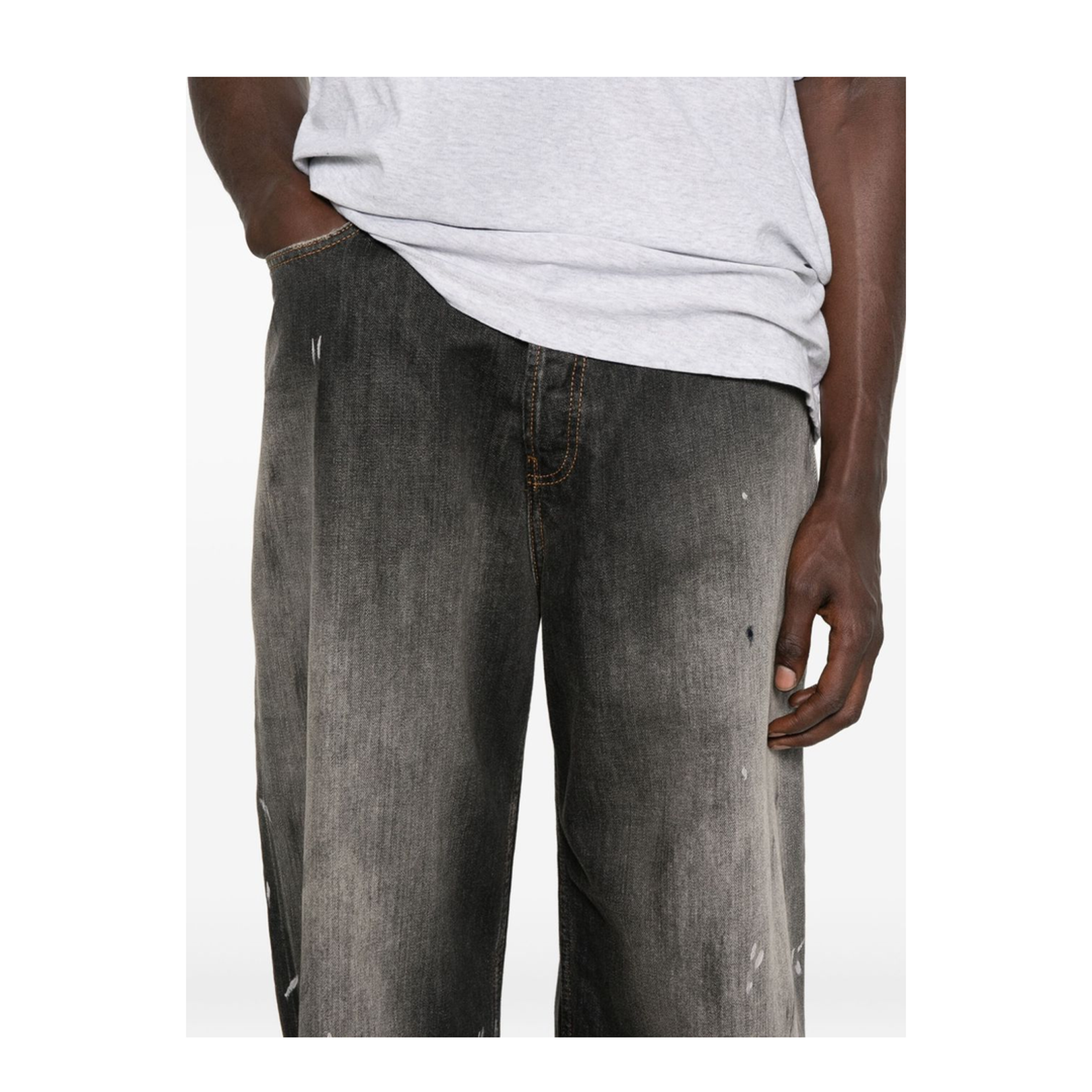 Denim Cotton Jeans - Black