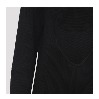 MAYFEYR - Moschino - Smile Cropped Sweater - 252D092254050555
