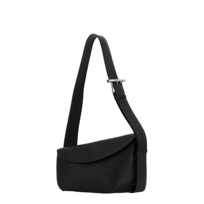Black large Sling T-Bar Crossbody Bag