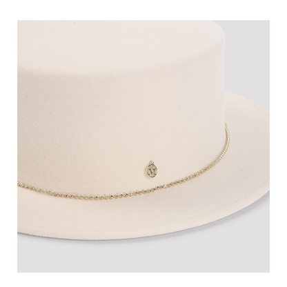 MAYFEYR - MAISON MICHEL - Augusta Hat Beige Blush - 1116032001BEIGE